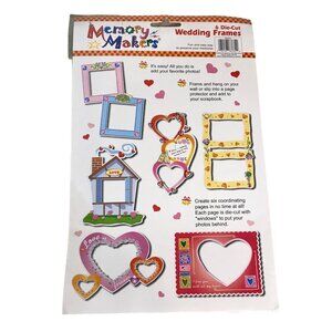Memory Makers Wedding Die-Cut Frames 6-Pack For Scrapbooking & Photo Albums